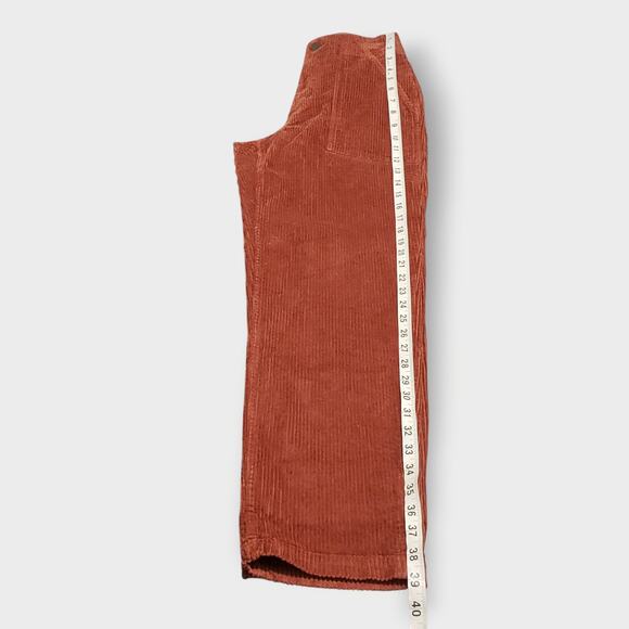 Pact Womens Organic Cotton Corduroy Tapered Peg Pants Stretch Rust Orange Sz XS - Picture 11 of 11